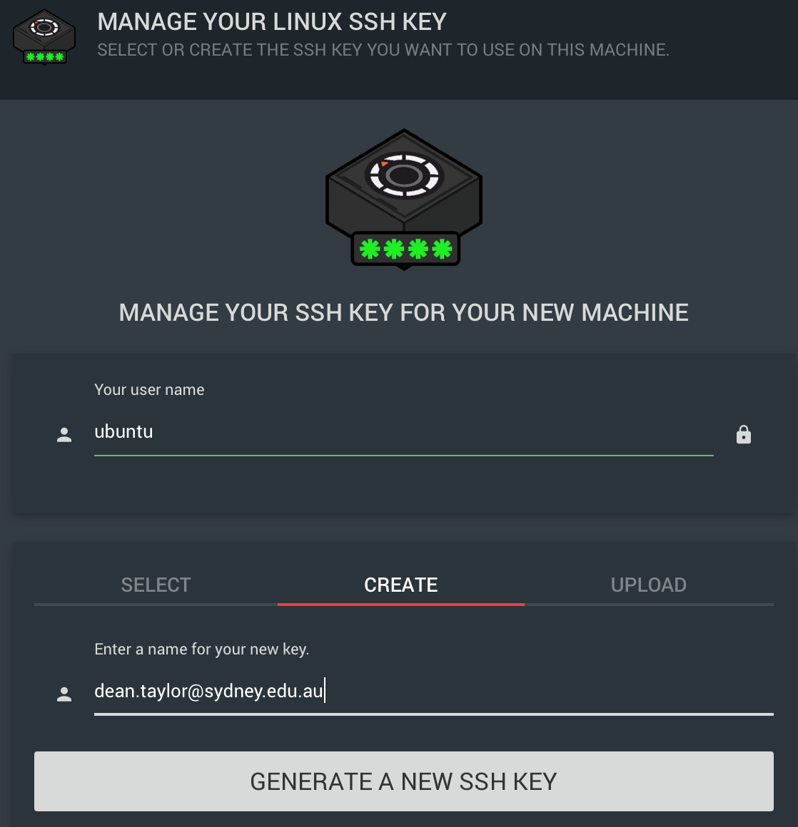 Ronin manage your SSH key
